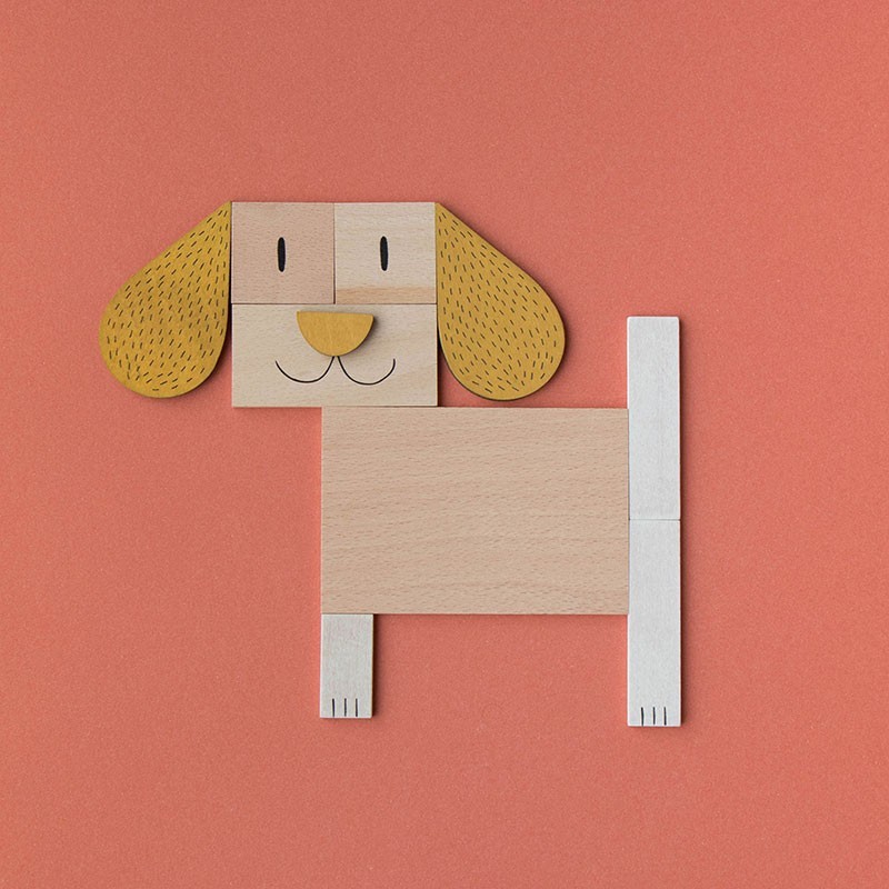 wooden composition game